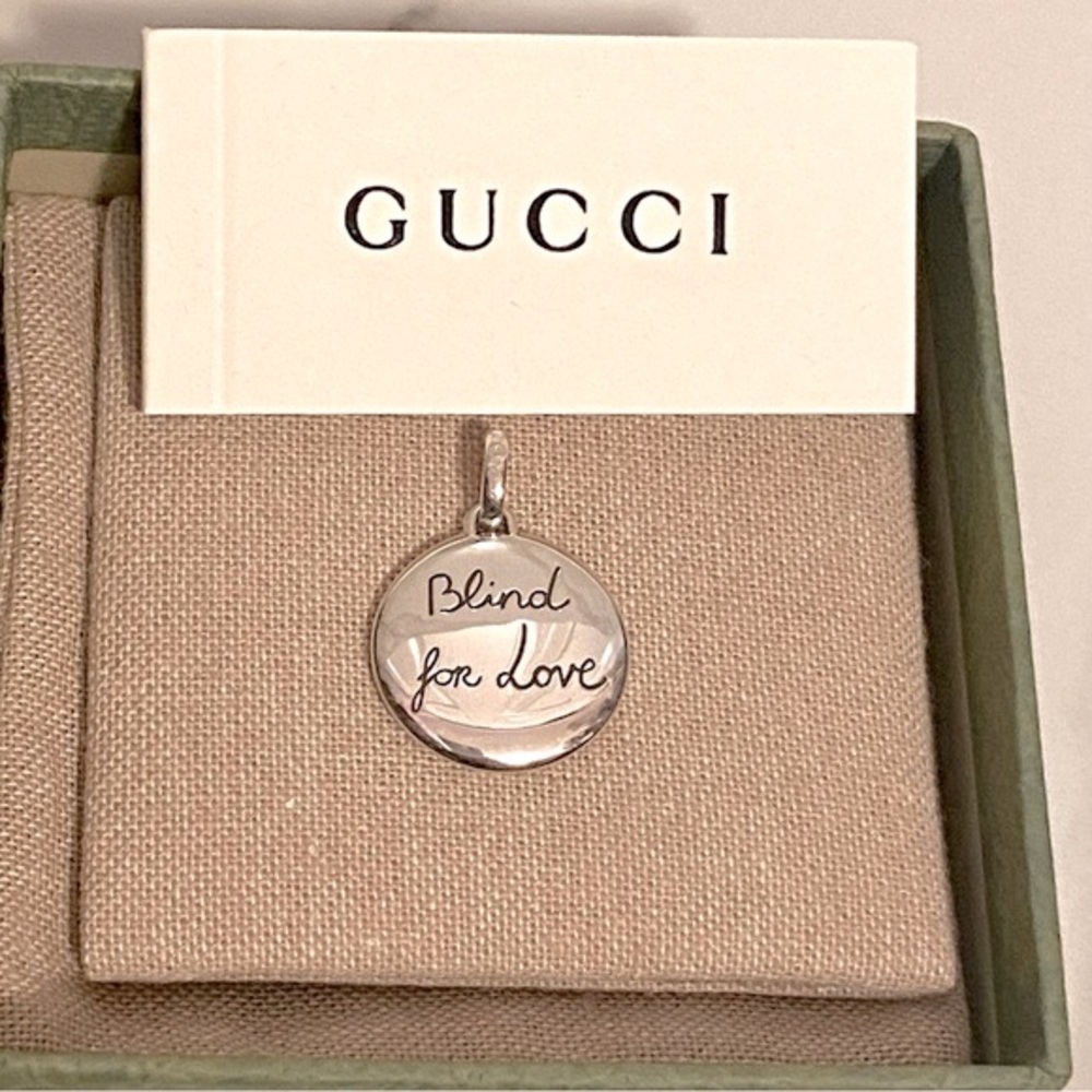 GUCCI Sterling Silver Blind For Love Tiger Pendent Charm - Picture 10 of 12